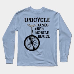 Unicycle Mobile Device Bold Long Sleeve T-Shirt